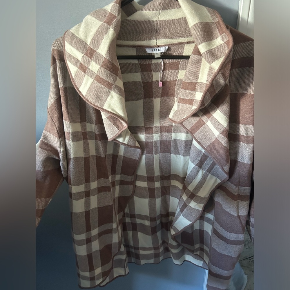 Plaid cardigan